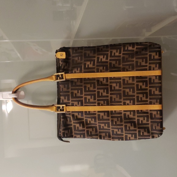 Fendi Jacquard Monogram Tote with Zipper - Picture 1 of 6